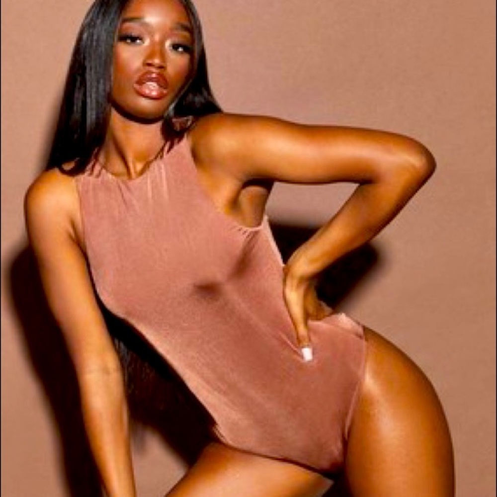 Slinky Brown Missguided Bodysuit